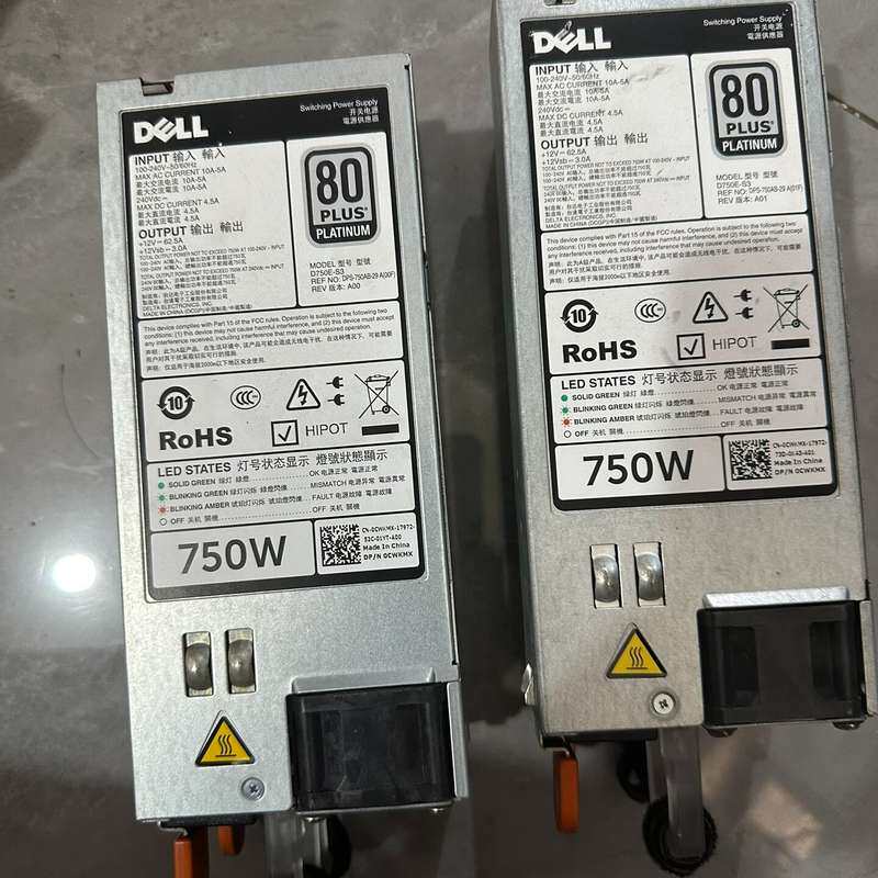 DELL戴尔750W交直流 电源D750E-S3 0CWKM--议价商品
