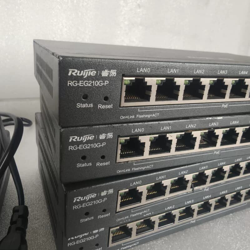二手锐捷RG-EG210G-P千兆POE路由器,10口全千兆--议价商品
