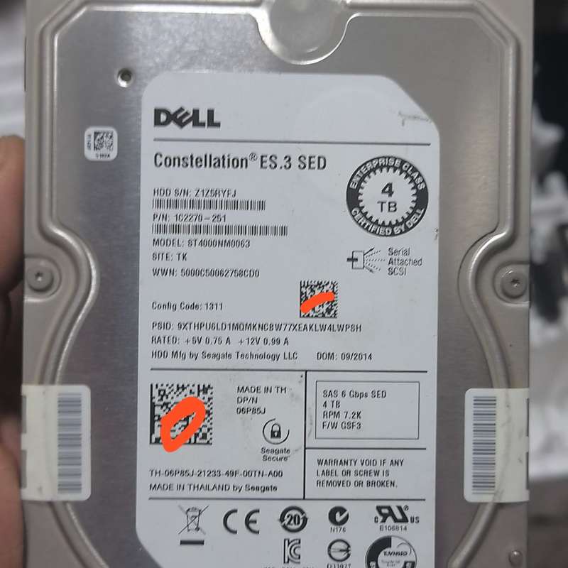 希捷4TB SAS接口硬盘 型号：ST4000NM0063.--议价商品