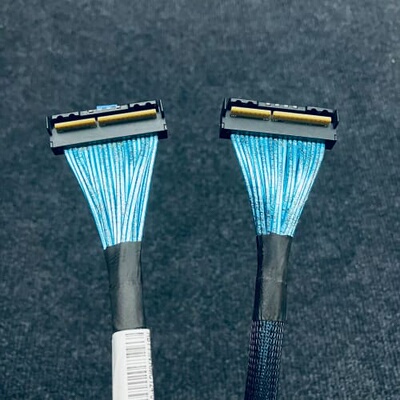 7条】安费诺MCIO 16X弯头转MCIO 16X弯头转接线--议价商品