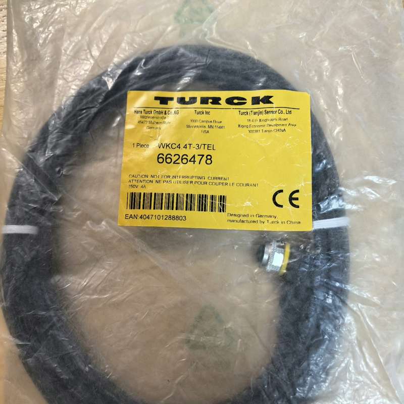 全新TURCK图尔克接近开关插头连接线WKC4.4T-3/T--议价商品