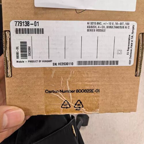 议价--NI 9215BNC电压输入模块，型号779138-01，原