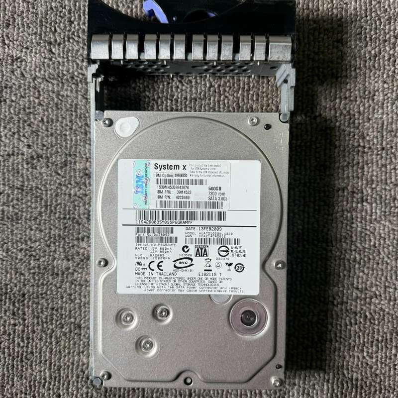 IBM 500G 7.2K SATA服务器硬盘 39M453--议价商品