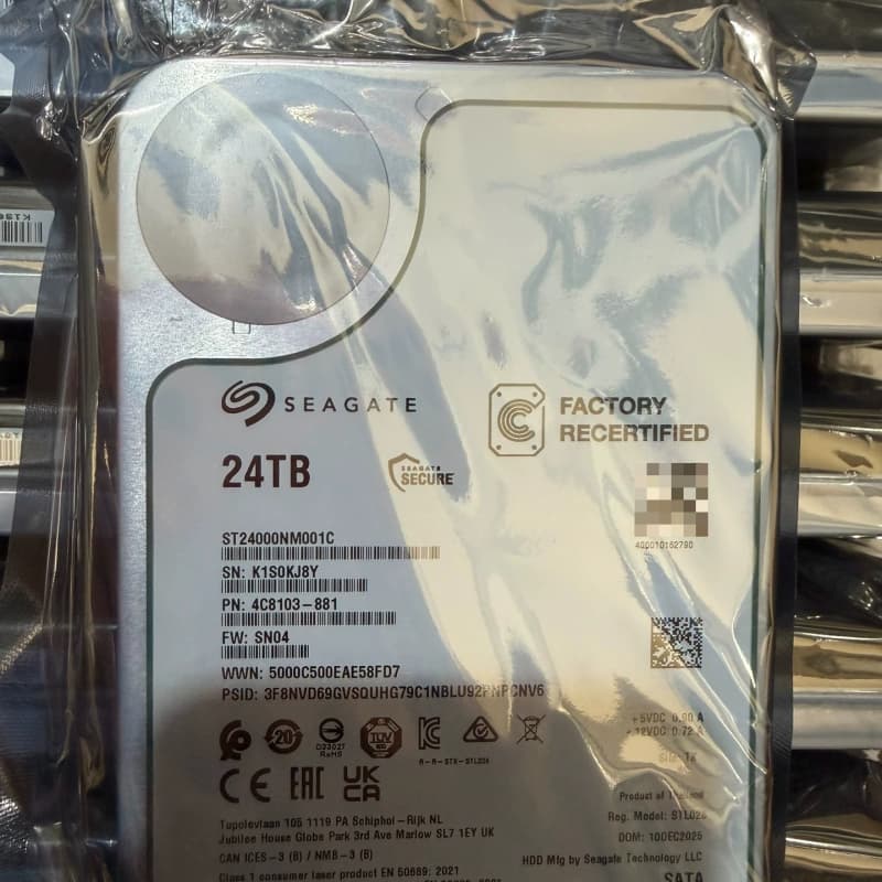 希捷24T企业级硬盘+ST24000NM001C+3.5寸S--议价商品