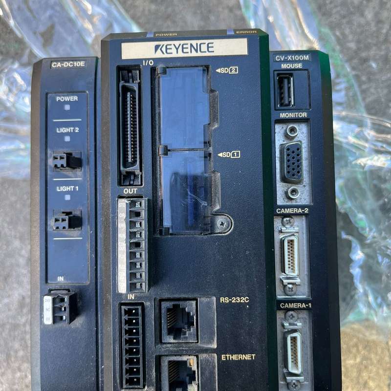 基恩士视觉控制器CV-X100M,二手拆机,功能包好,带CA--议价商品