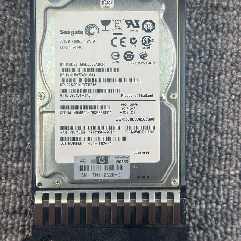 HP 500GB 2.5寸 SATA 服务器硬盘 50774--议价商品