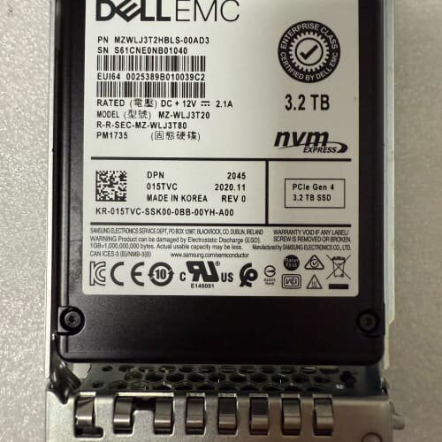 三星PM1735 戴尔dell EMC 3.2T U.2 U--议价商品