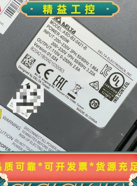 台达B2伺服驱动器400WASDB20421B