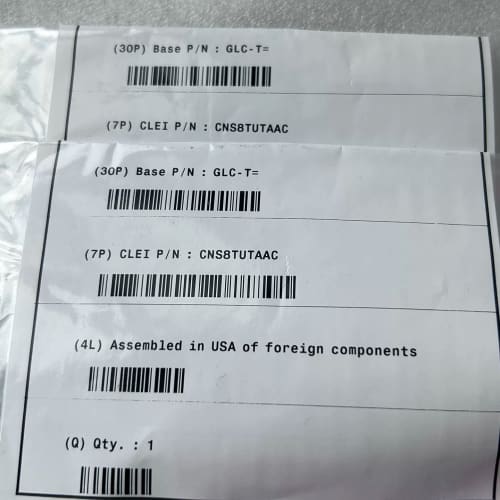 Cisco原装GLC-T千兆光转电模块,全新未拆封。型号30--议价商品