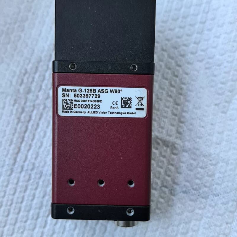 德国manta工业相机G-125B ASG W90°,二手拆--议价商品