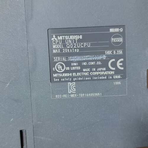 三菱Q02UCPU， 原装正品日本进口拆机QO2UCPU，实--议价商品
