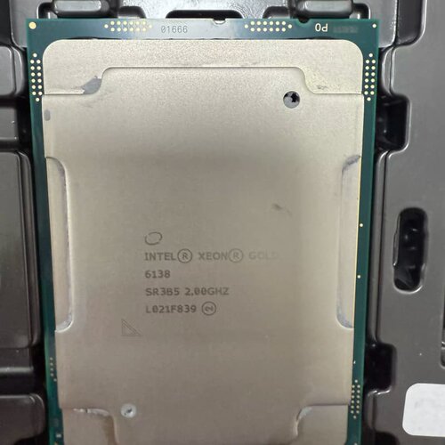 英特尔金牌6138 CPU，2.0GHz主频，20核心40线--议价商品