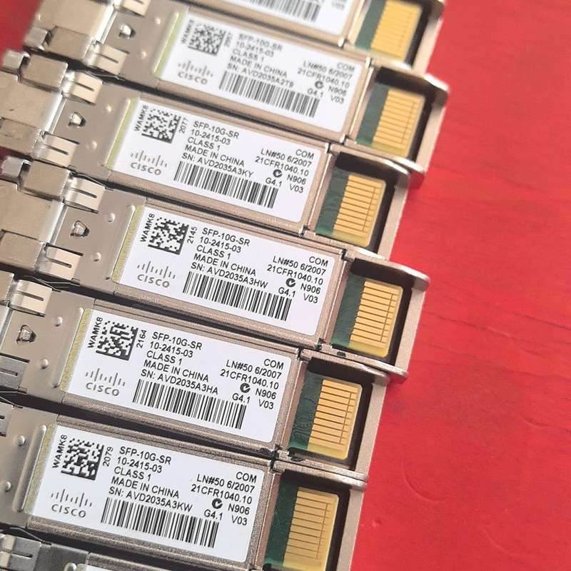 思科SFP-10G-SR原装二手光模块,拆机成色如图。--议价商品