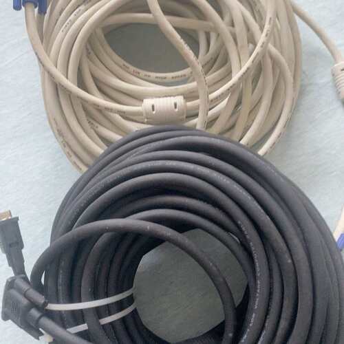 全新VGA线30米两根，安装VDR剩下，全新--议价商品