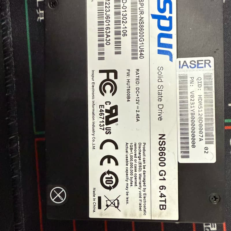 浪潮Inspur NS8600 G1 6.4TB固态硬盘,成--议价商品