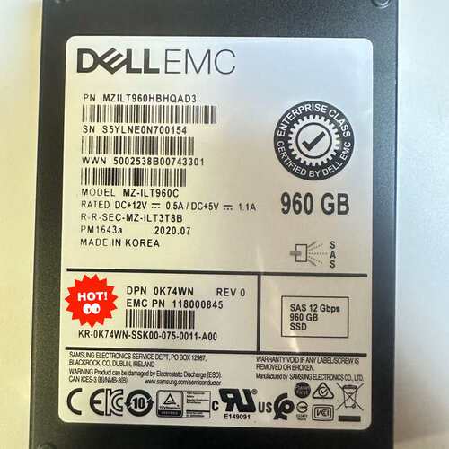 DELL PM1643a 0K74WN 960G 2.5寸--议价商品
