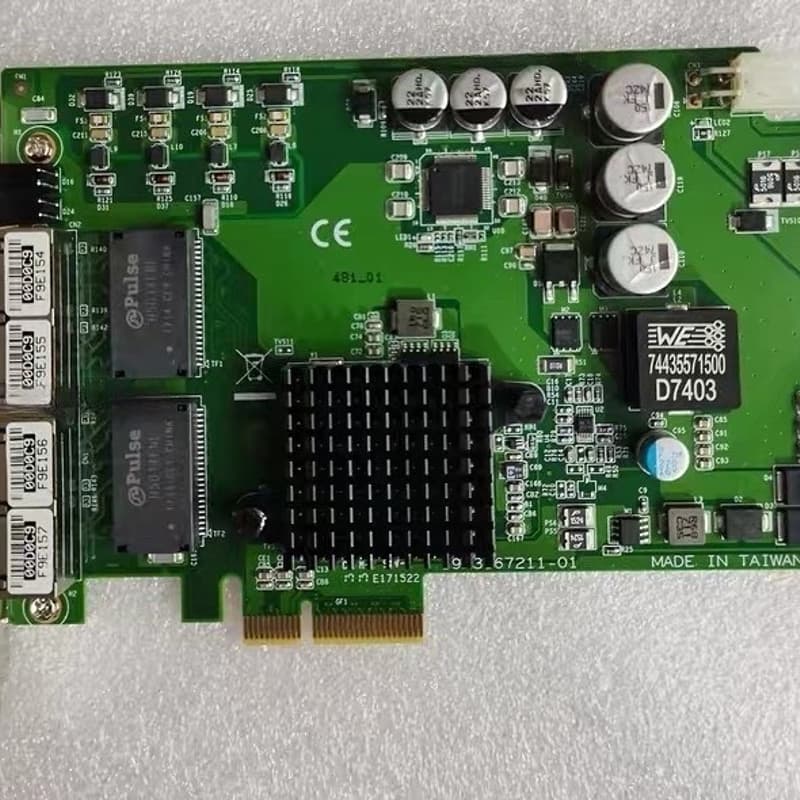 研华4口视觉图像采集卡POE网卡 PCIE-1672E PC--议价商品
