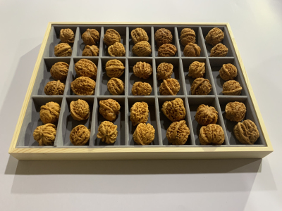 文玩展示盒透明核桃收纳盒狮子头手串盒手把件存储盒核桃存放盒子