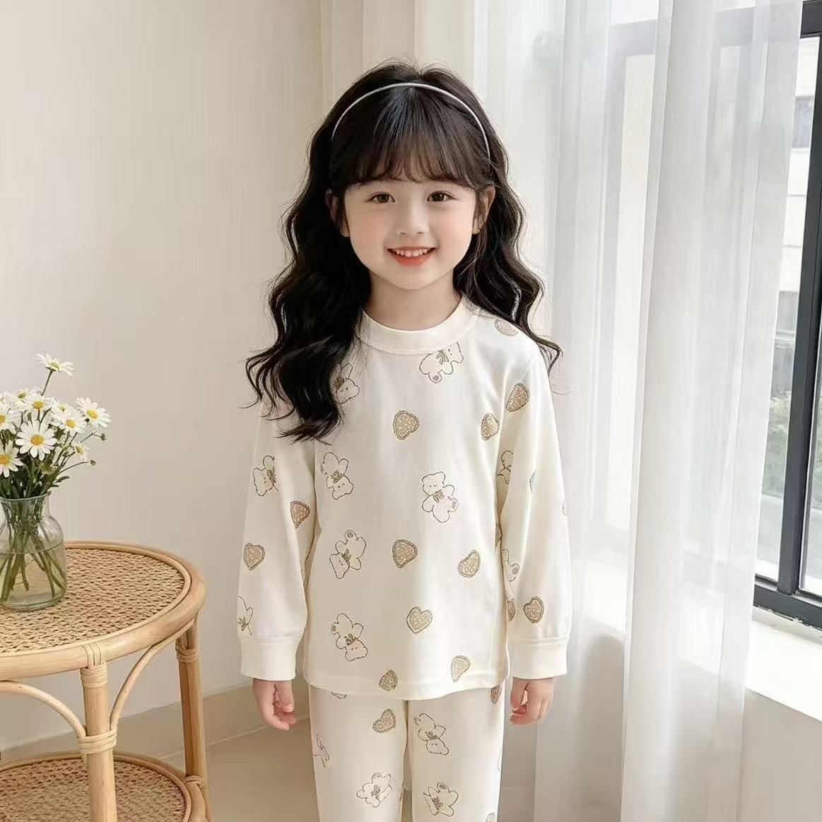 宝宝秋衣秋裤秋款高腰婴儿家居服