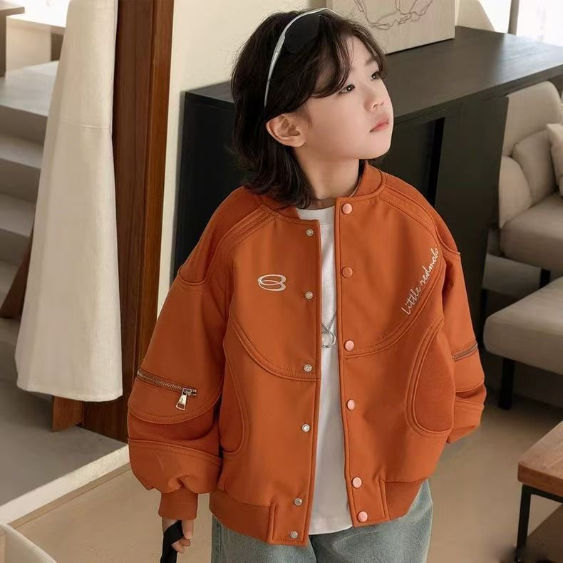 儿童外套2026春男童潮酷棒球服