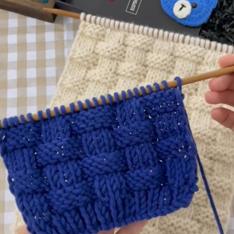 送教程围巾编织材料包在线教织