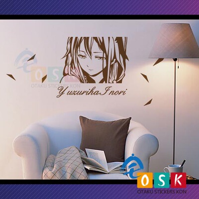 楪祈 墙贴 罪恶王冠 Guilty Crown 夫内噜 动漫 痛车贴 电视墙贴