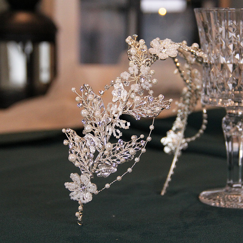 新娘头饰发饰高级感轻奢小众