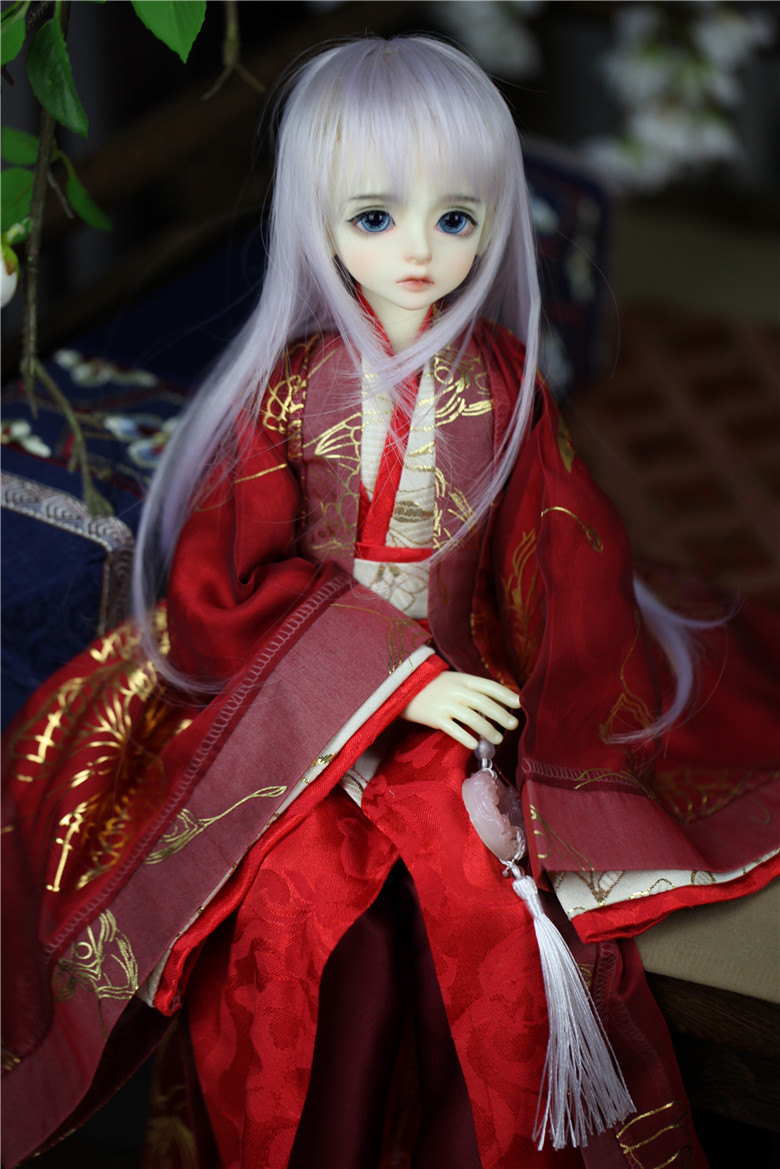 寄售-【现货】BJD-失散之地古装-1/4古风娃衣 红金蝶 bjd娃衣 4分