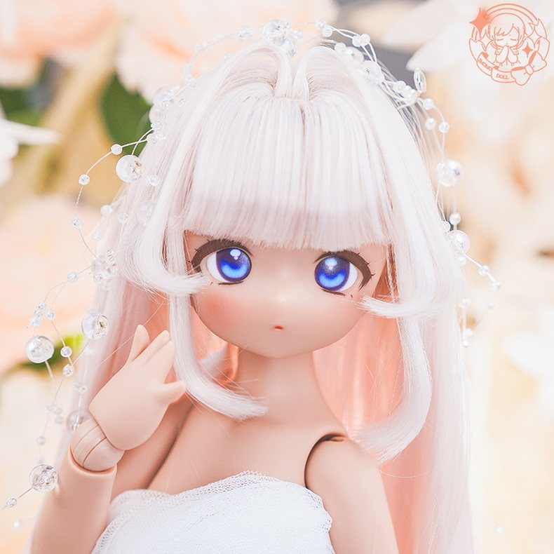 清仓现货】4分Rucy塑胶Imomodoll人偶胶皮bjd机械关节素头裸娃 - 实物图