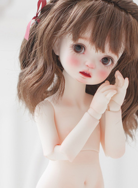 bjd-myou女1/6大球体梨形六分单素体配身体sd娃娃同类正版树脂