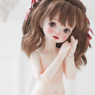 bjd-myou女1/6大球体梨形六分单素体配身体sd娃娃同类正版树脂
