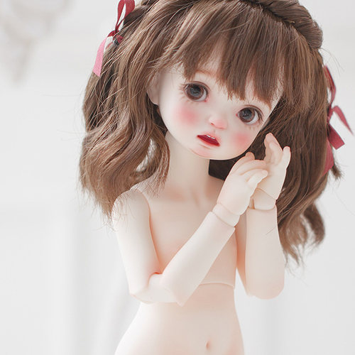 bjd-myou女1/6大球体梨形六分单素体配身体sd娃娃同类正版树脂