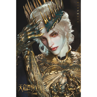 Ringdoll戒之人形 饥饿浅金色马海毛假发 叔体三分原创BJD娃娃SD