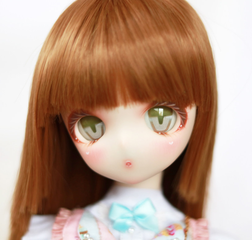 寄售【牙牙工作室】白牙鸟20mm卡通树脂眼dd弧形萌萌子sd娃娃mdd