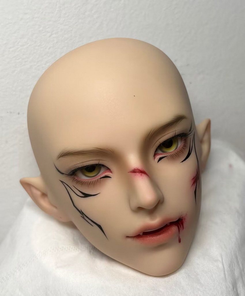 【小喵汪店铺妆】小红bjd喷枪妆 sd娃娃人形化妆服务箕水豹仿妆