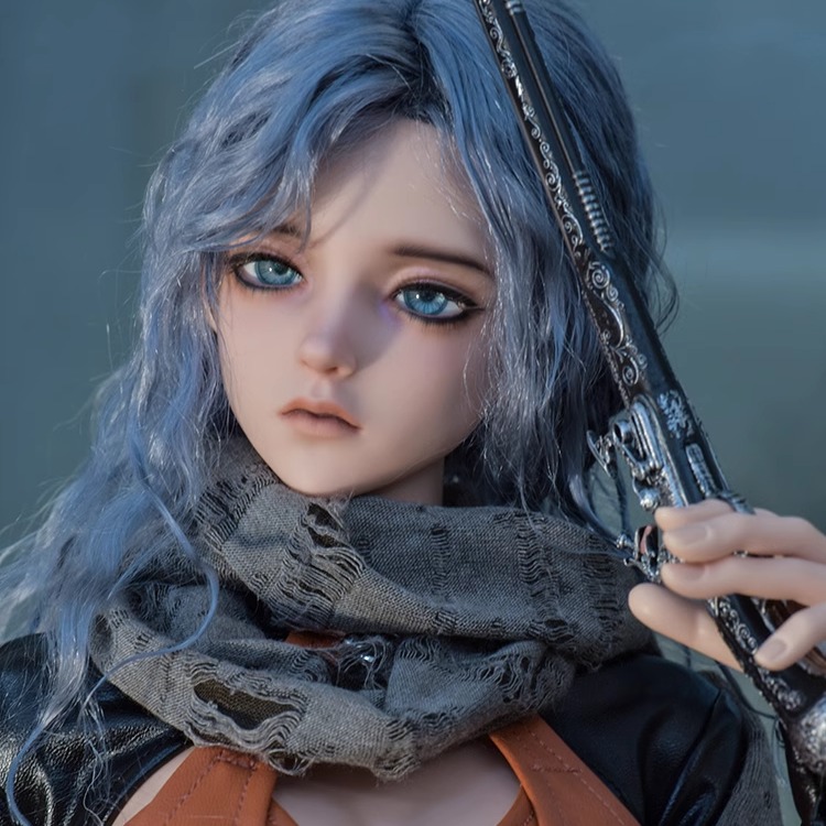 bjd-2d霜降64大女68女sd娃小喵汪2ddoll裸娃全套三分3分