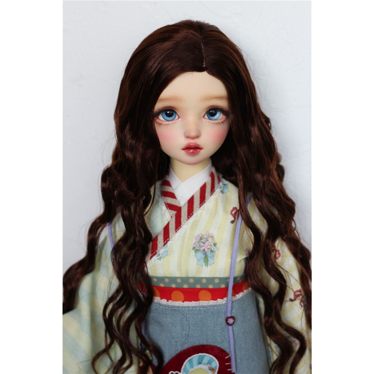 咔咔星球娃用假发牛奶丝毛中分