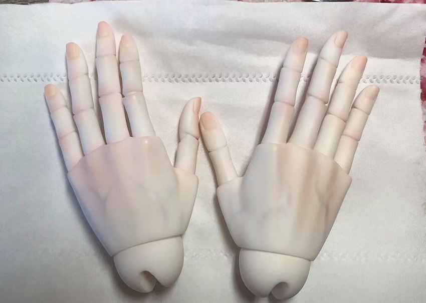 bjd娃娃小喵汪小红喷枪妆