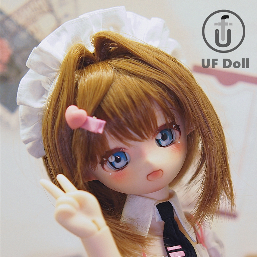 ufdollbjd卡通小芯娃娃塑胶正版