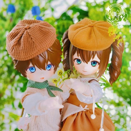 塑胶bjd娃娃imomodoll松鼠双子