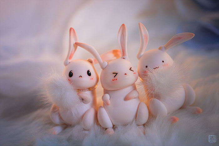 【现货】bjd龙魂-1/12萌宠月兔(sd娃娃同类正版)球形关节