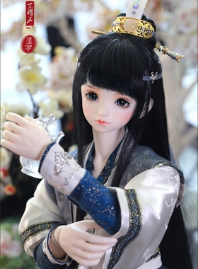 bjd-黑曜石xaga 1/3男-星罗（sd娃娃同类正版）关节小喵汪