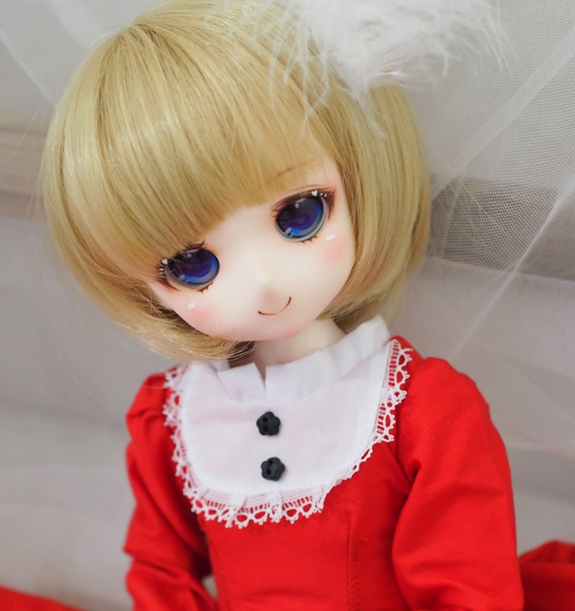 bjd-2d女1/4草莓（sd娃娃同类正版）2ddoll卡通头球形关节人形