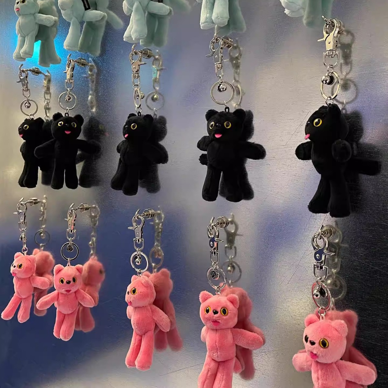 韩国comf**t jennie权志龙同款黑猫piyong挂件玩偶个性钥匙扣