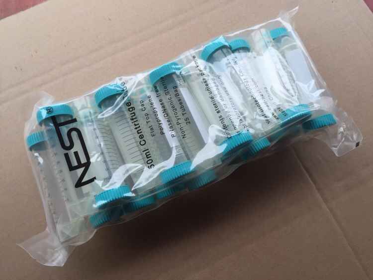 NEST耐思 50ml离心管 602072 50ml离心管 无架包装 25支/包 平底