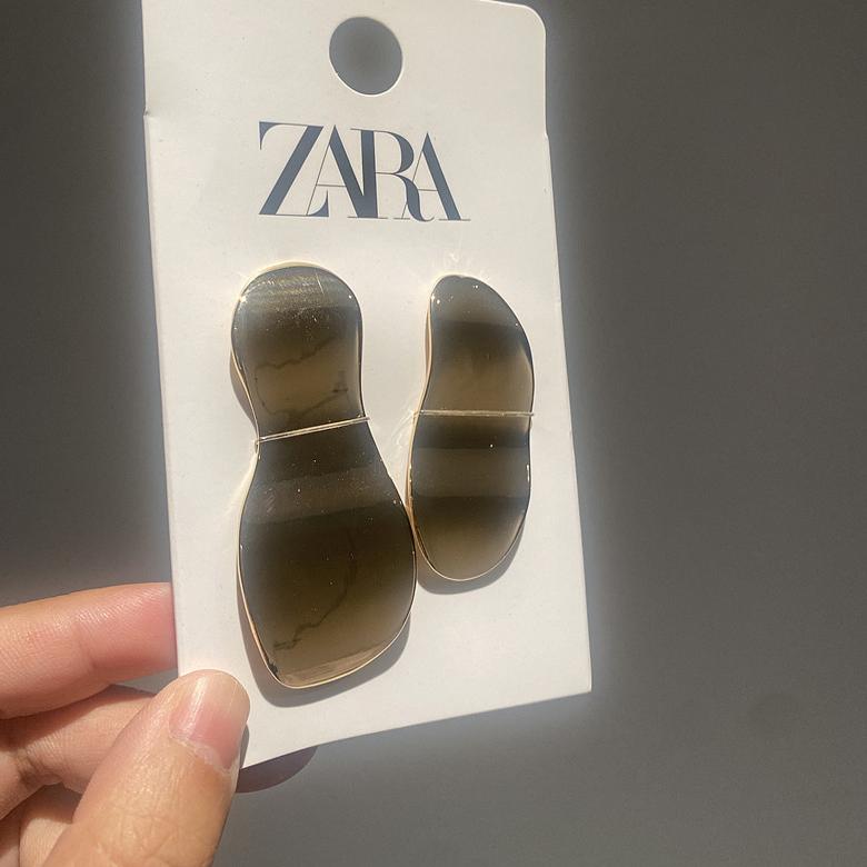 ZARA正品折扣清仓欧美简约几何不对称INS时尚小众COS大牌耳环耳钉