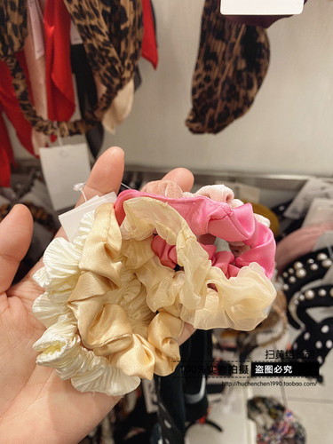 HM正品绸缎丝绸麂皮彩色粉嫩软妹