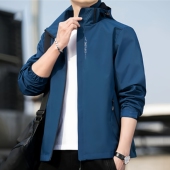 秋冬户外防风防水三合一冲锋衣男大码 夹克外套可拆卸帽钓鱼骑行服