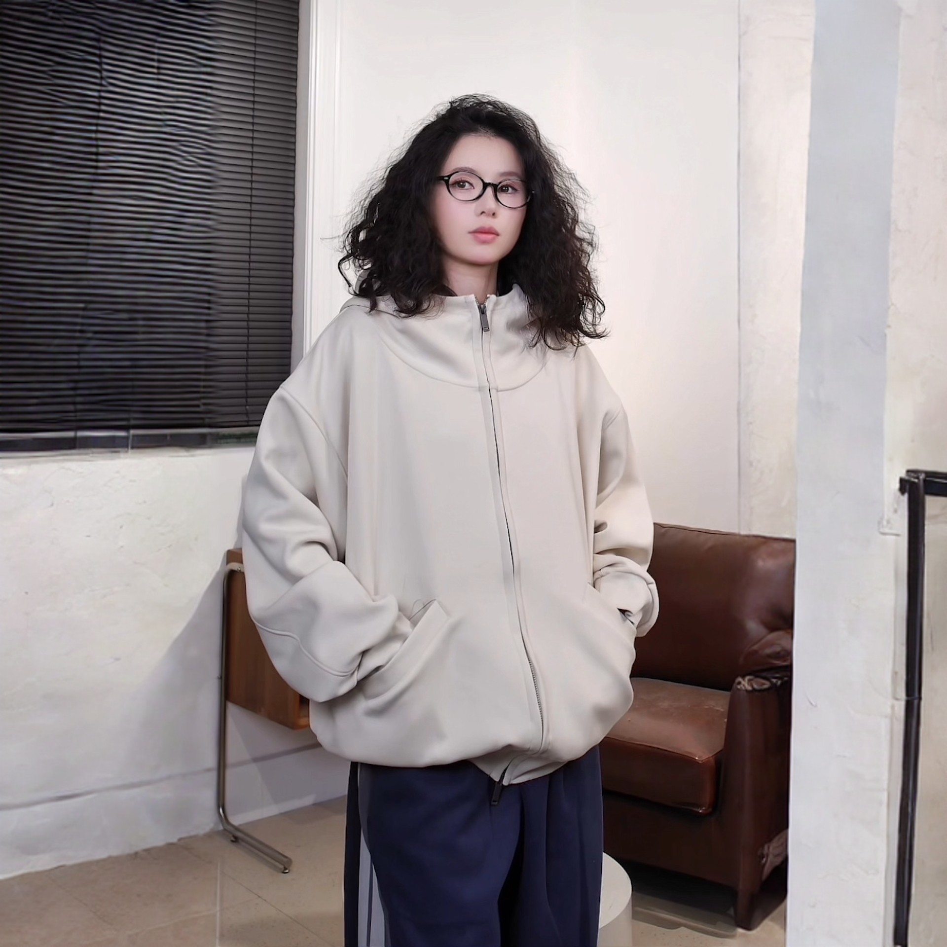 【自制】长袖厚款纯色不起球拉链保暖卫衣500克重百搭黑色韩版重,女装/女士精品,卫衣/绒衫,淘宝优惠券,粉丝福利购,淘宝优惠卷