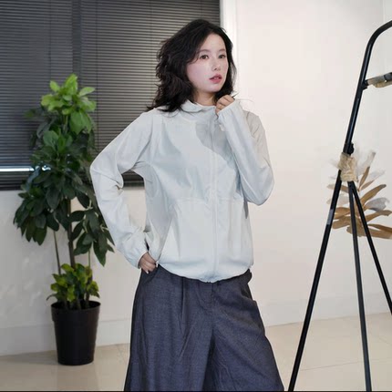 【自制】防紫外线防晒衣冰感防晒服女款2026新款轻薄连帽小夹克百